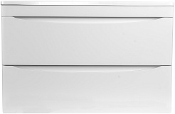 Style Line Тумба с раковиной Бергамо Мини 80 подвесная белая Люкс антискрейтч Plus – фотография-1